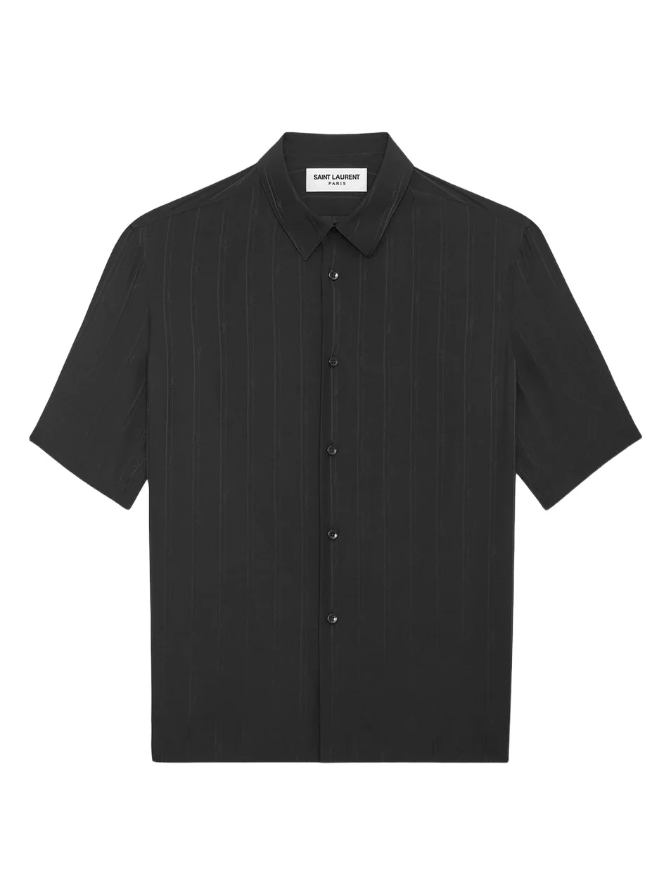 Men's Shirt in Matte and Shiny Cassandre Striped Silk