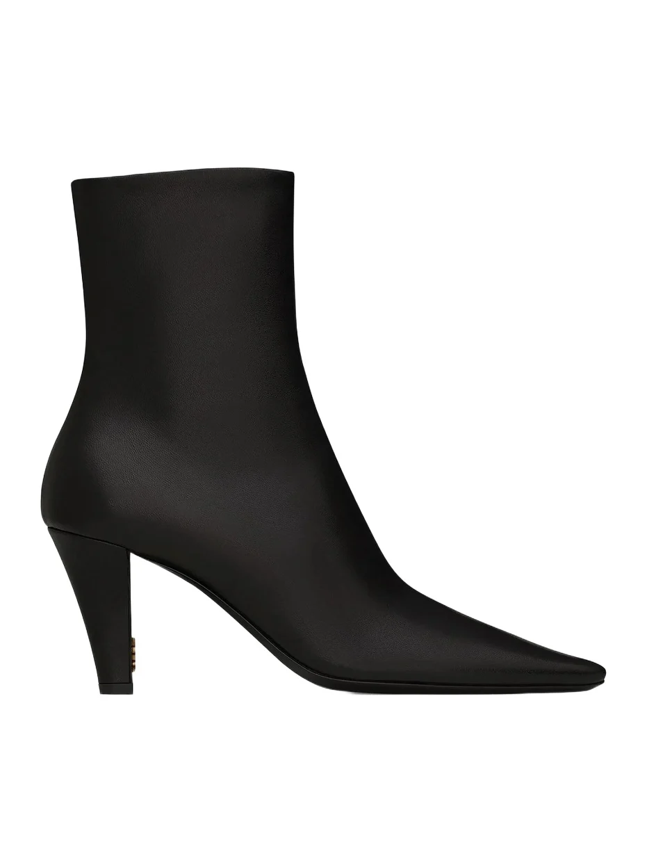 Saint Laurent Women's Jill Booties in Smooth Leather - Black