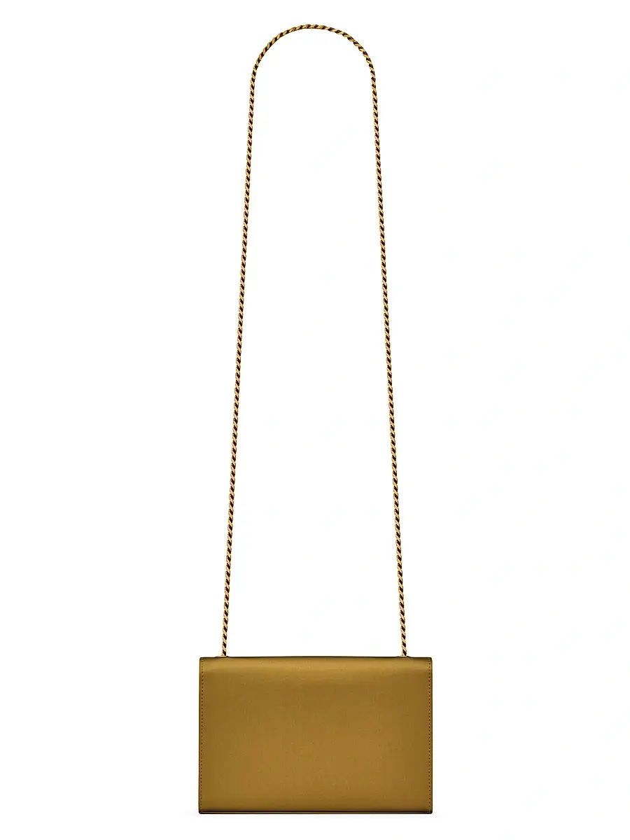 Saint Laurent Women's Kate Crossbody Bag in Satin - Jungle | Thumbnail 6 Saint Laurent Women's Kate Crossbody Bag in Satin - Jungle | Thumbnail 6