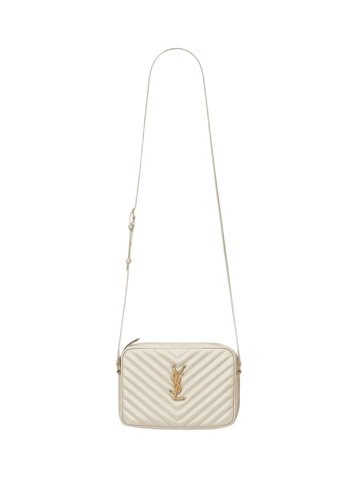 Women's Lou Camera Crossbody Bag in Quilted Leather - Crema Soft Women's Lou Camera Crossbody Bag in Quilted Leather - Crema Soft