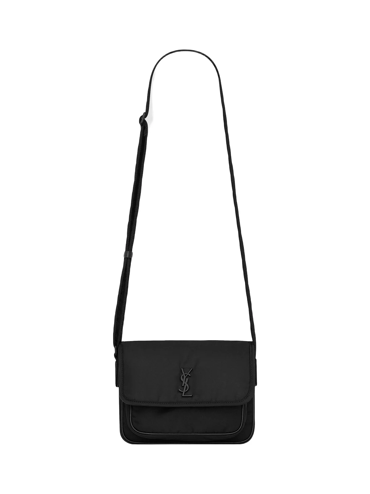 Saint Laurent Men's Niki Small Messenger Bag In Nylon - Black