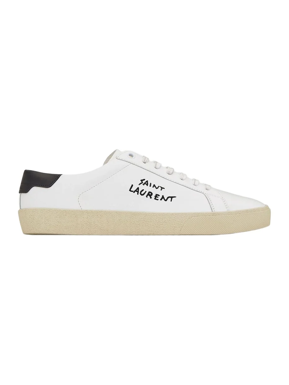Saint Laurent Women's Women's's Court Classic SL-06 Embroidered Sneakers