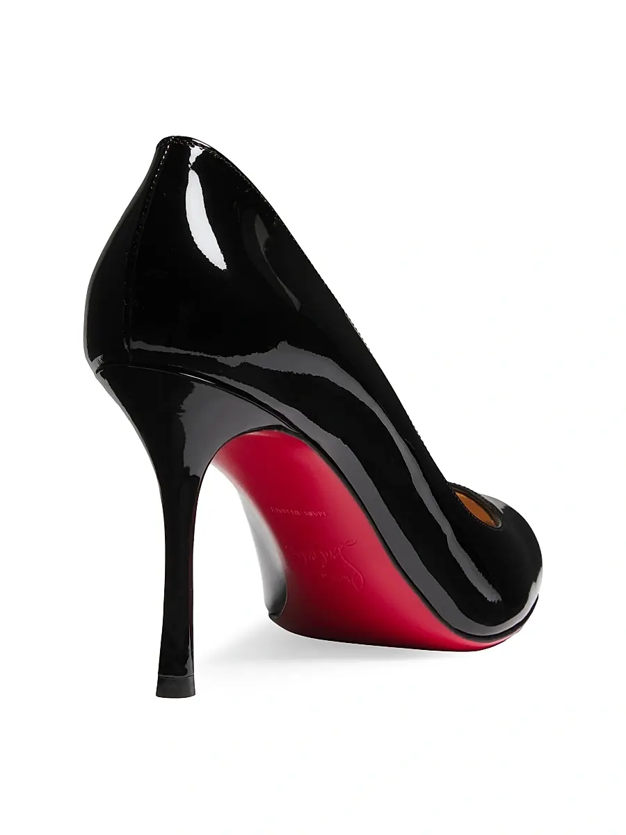 Christian Louboutin Women's Dolly 85MM Patent Leather Pumps - Black | Thumbnail 3 Christian Louboutin Women's Dolly 85MM Patent Leather Pumps - Black | Thumbnail 3