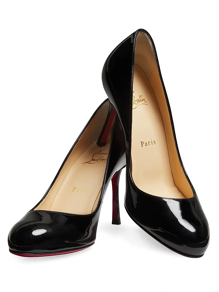 Christian Louboutin Women's Dolly 85MM Patent Leather Pumps - Black | Thumbnail 5 Christian Louboutin Women's Dolly 85MM Patent Leather Pumps - Black | Thumbnail 5