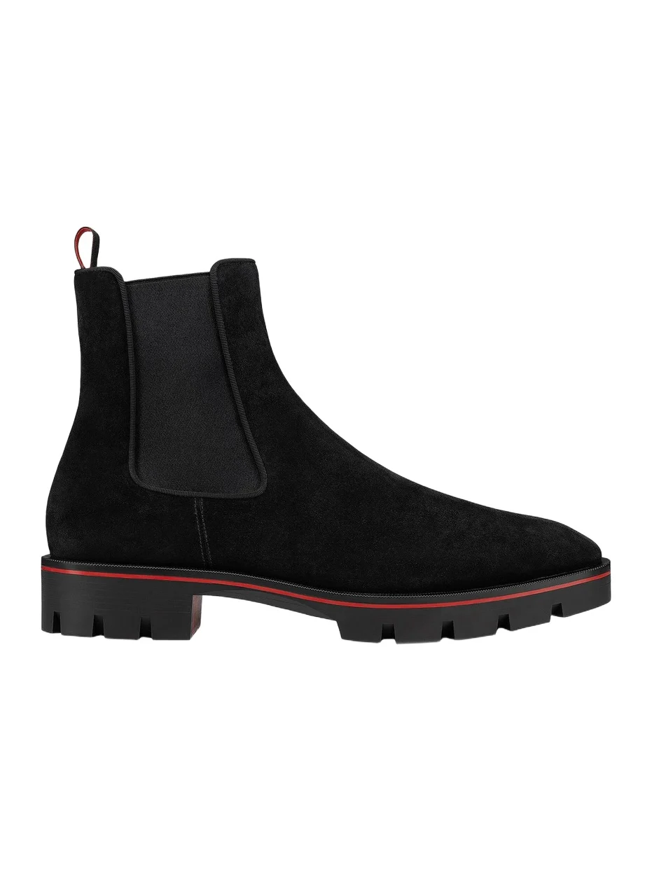 Christian Louboutin Men's Alpinosol Leather Ankle Booties