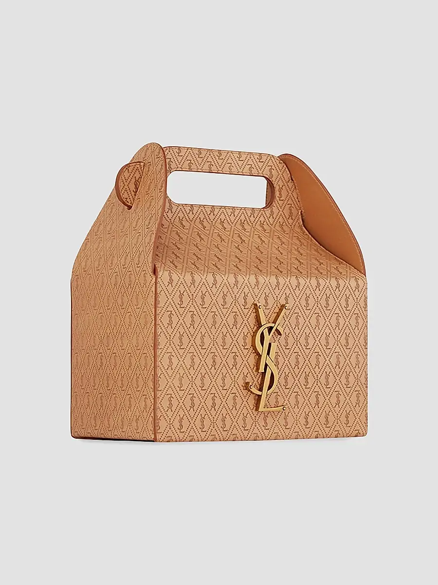 Saint Laurent Women's Take Away Box in Calf Leather - Brown | Thumbnail 4 Saint Laurent Women's Take Away Box in Calf Leather - Brown | Thumbnail 4