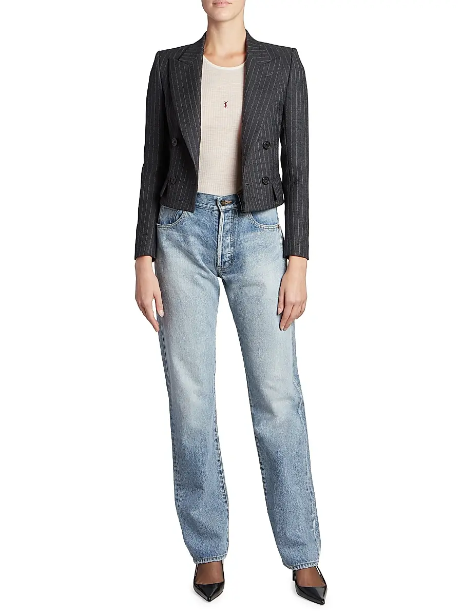 Saint Laurent Women's Cassandre Tank Top | Thumbnail 6