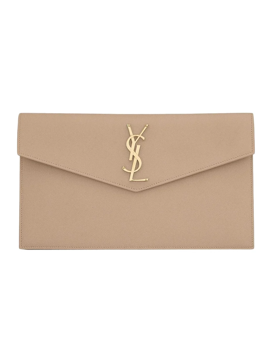 Women's Uptown Pouch in Grain De Poudre Embossed Leather Women's Uptown Pouch in Grain De Poudre Embossed Leather