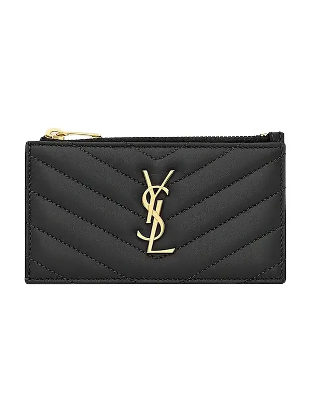 Women's Cassandre Matelassé Fragments Zipped Card Case