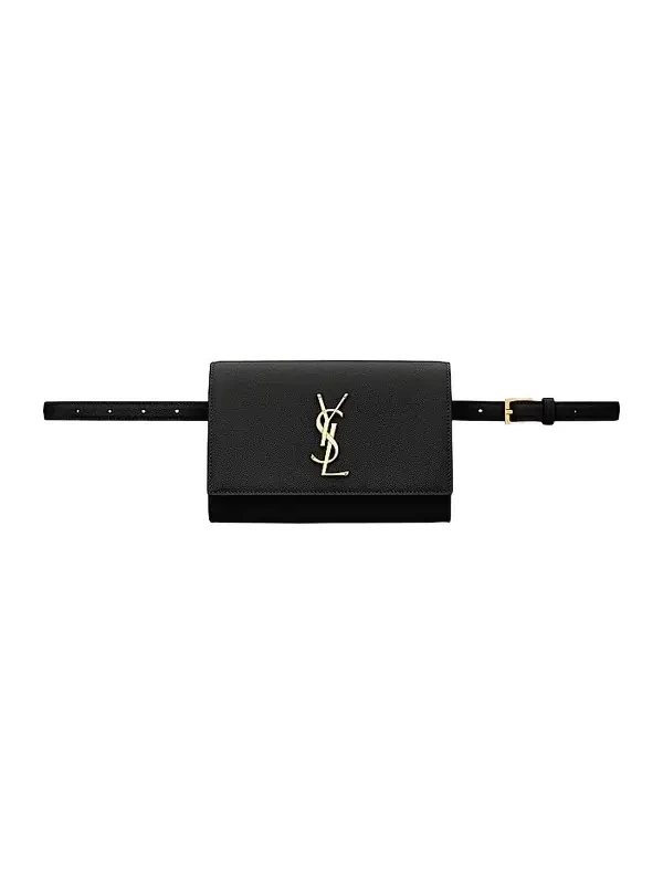 Saint Laurent Women's Kate Belt Bag In Grain De Poudre-Embossed Leather