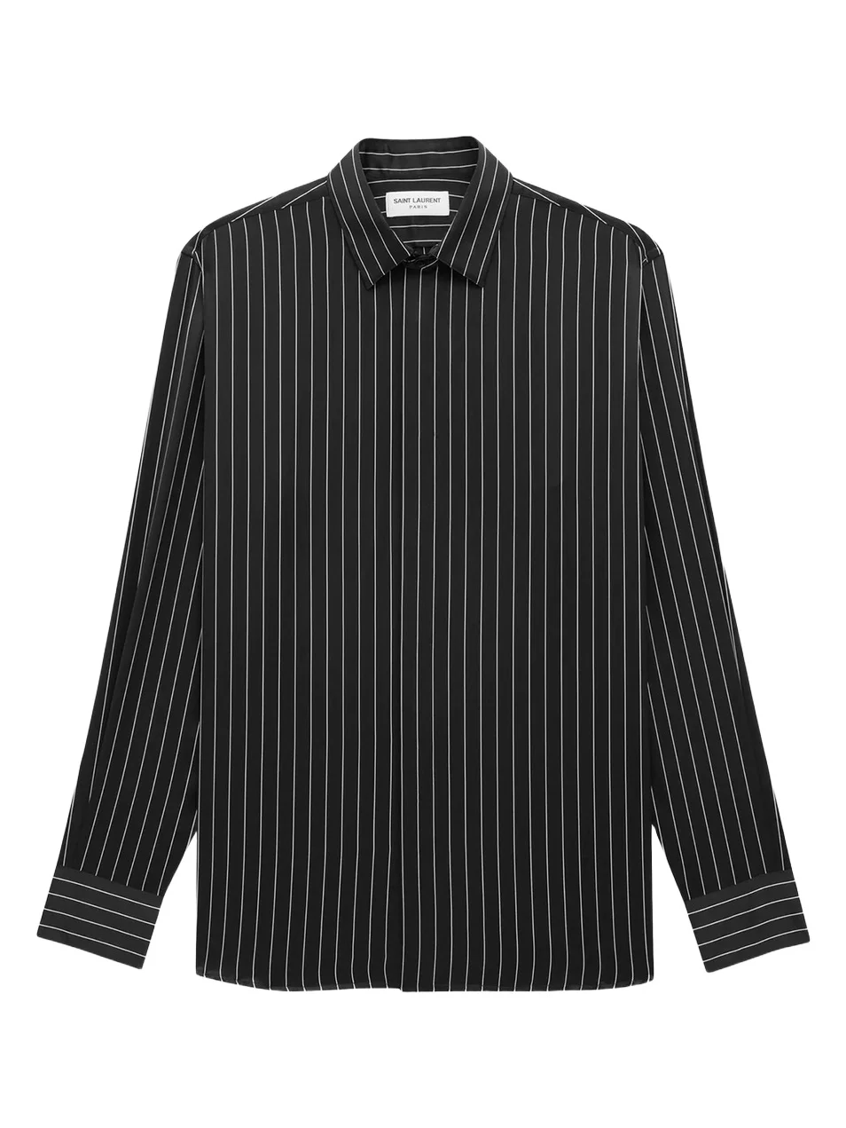 Men's Shirt in Striped Silk Satin