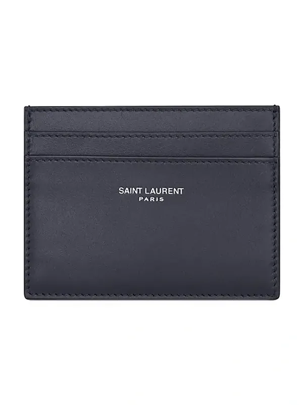 Men's Card Case in Smooth Leather - Midnight Blue Men's Card Case in Smooth Leather - Midnight Blue