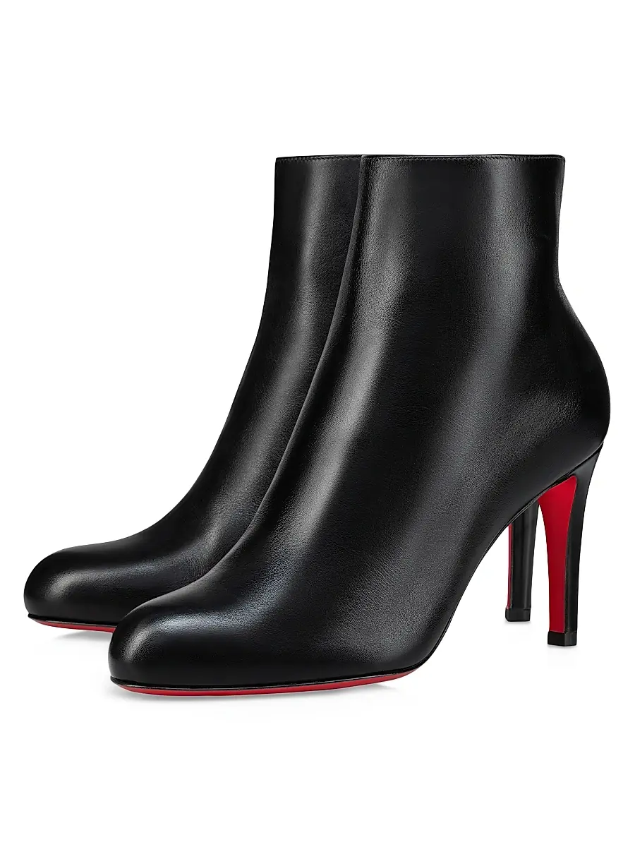 Christian Louboutin Women's Pumppie Booty 85MM Leather Boots - Black | Thumbnail 2 Christian Louboutin Women's Pumppie Booty 85MM Leather Boots - Black | Thumbnail 2