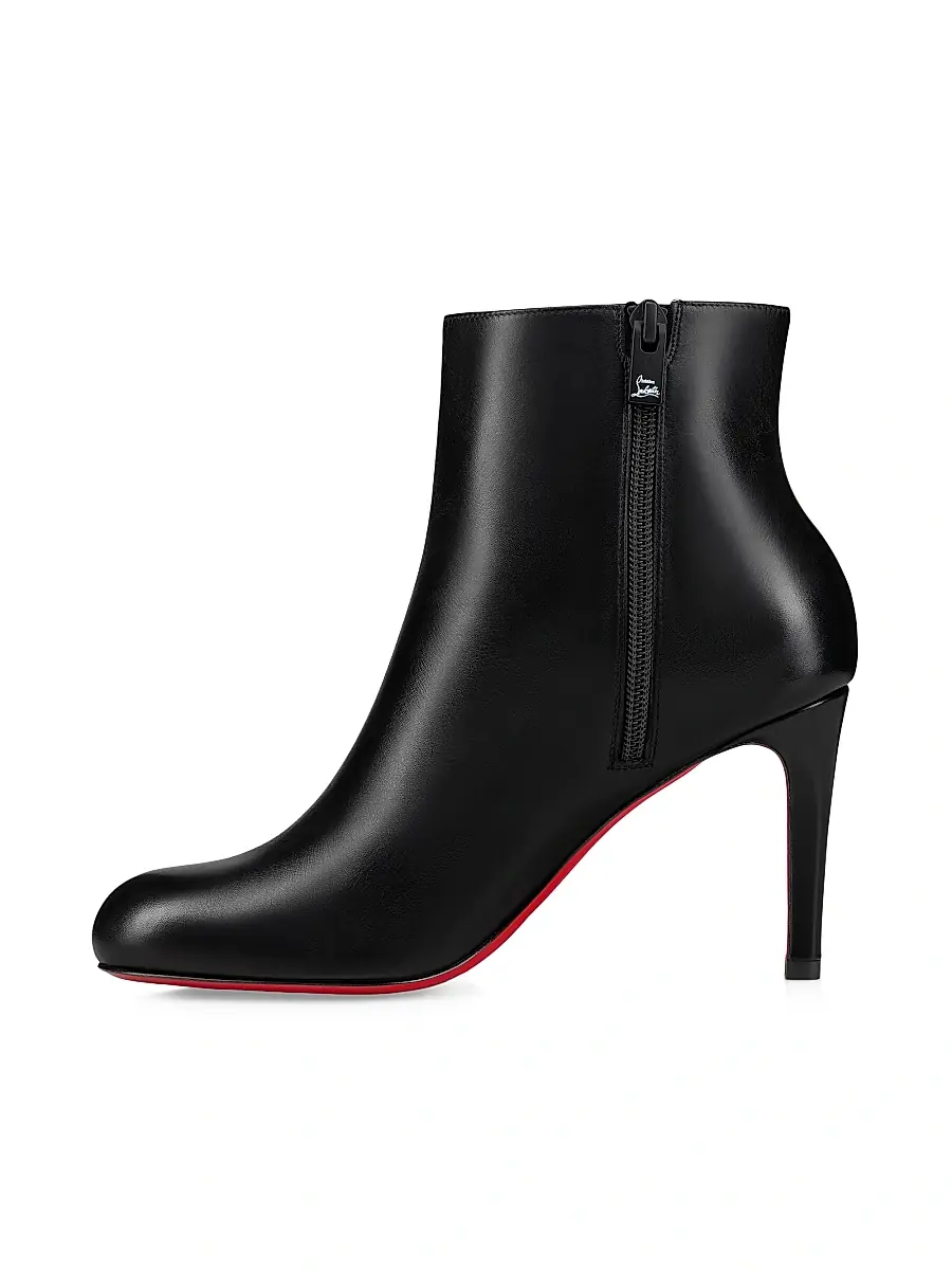 Christian Louboutin Women's Pumppie Booty 85MM Leather Boots - Black | Thumbnail 4 Christian Louboutin Women's Pumppie Booty 85MM Leather Boots - Black | Thumbnail 4