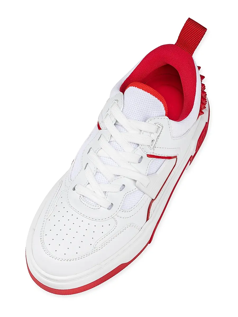 Christian Louboutin Women's Astroloubi Low-Top Sneakers - White | Thumbnail 4