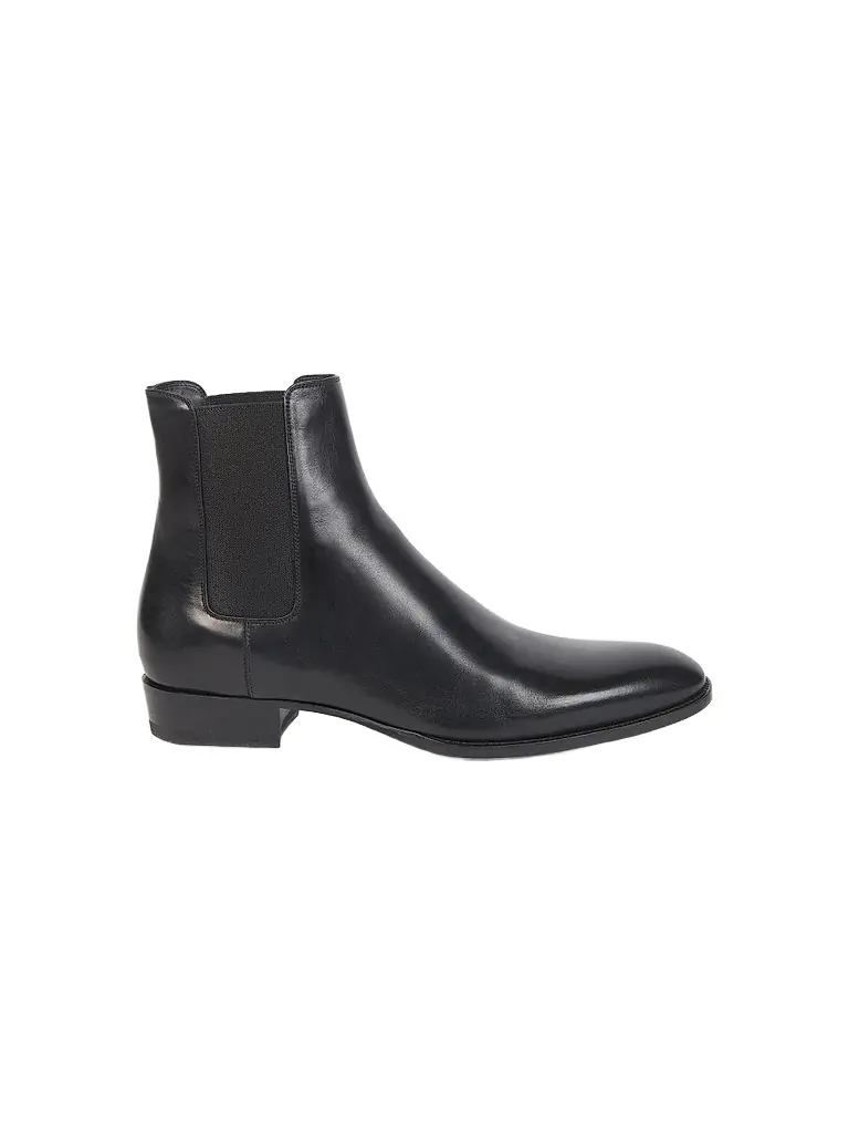 Saint Laurent Men's Wyatt Leather Chelsea Boots
