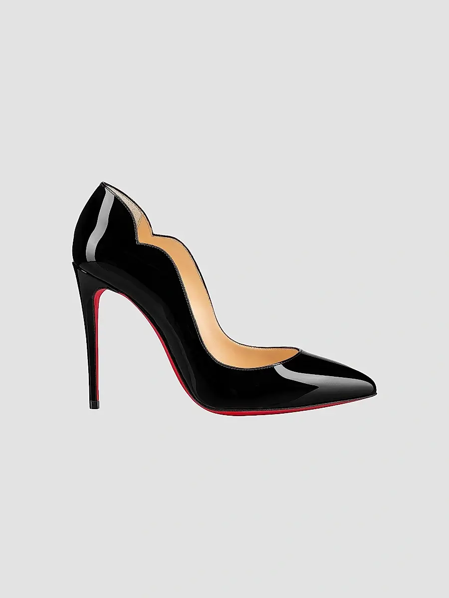 Christian Louboutin Women's Hot Chick 100MM Leather Pumps - Bianco | Thumbnail 2