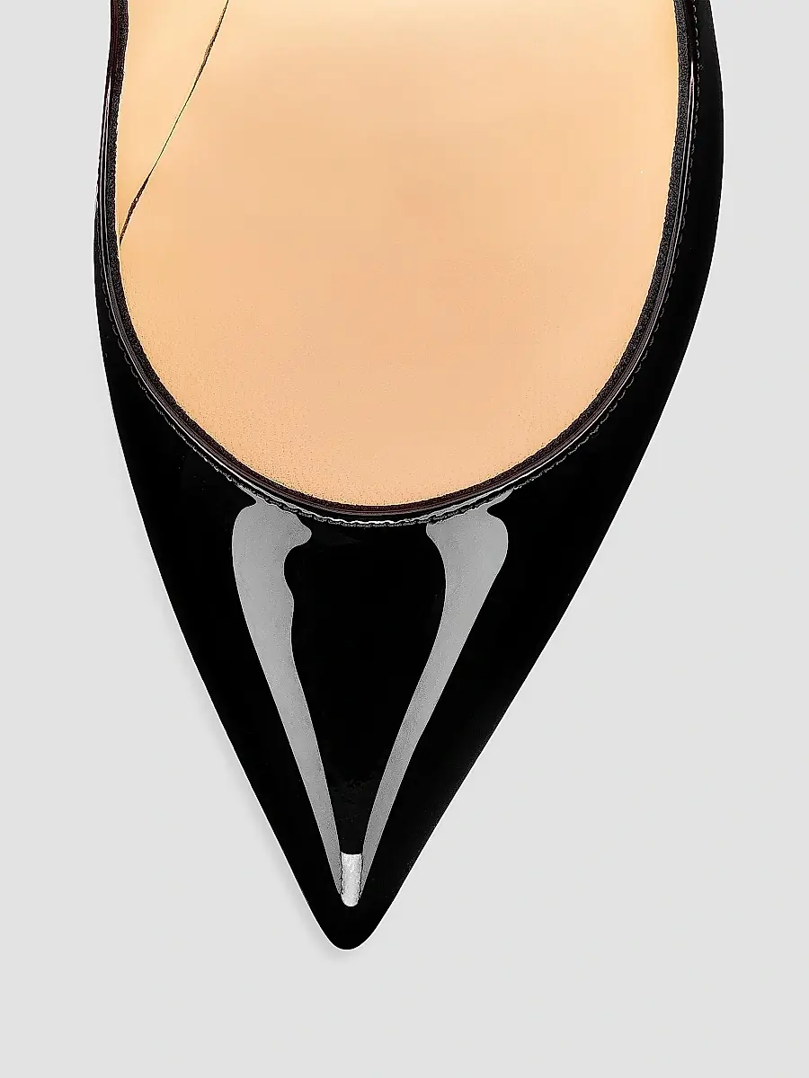 Christian Louboutin Women's Hot Chick 100MM Leather Pumps - Bianco | Thumbnail 7
