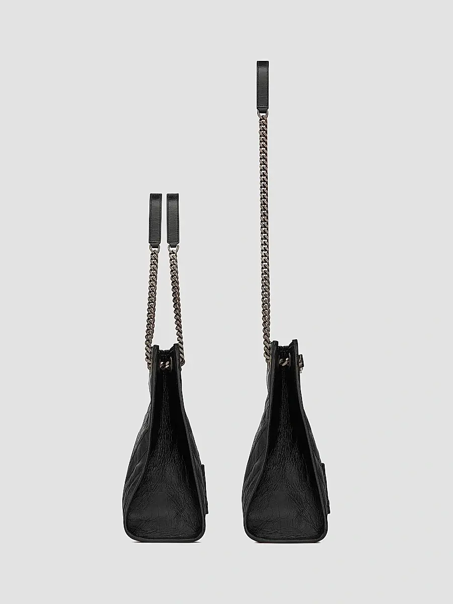 Saint Laurent Women's Niki Medium Shopping Tote Bag in Crinkled Vintage Leather | Thumbnail 5 Saint Laurent Women's Niki Medium Shopping Tote Bag in Crinkled Vintage Leather | Thumbnail 5