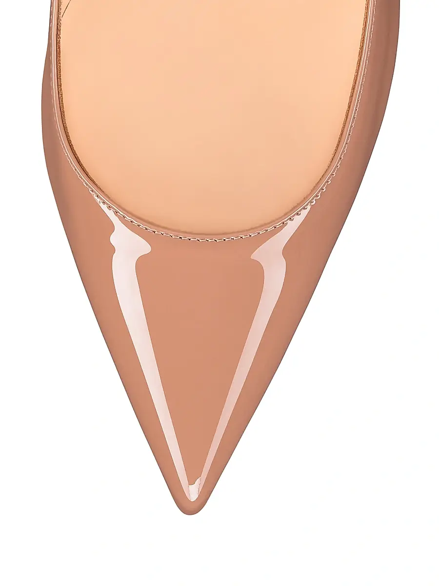 Christian Louboutin Women's Kate 100MM Patent Leather Pumps - Blush | Thumbnail 4 Christian Louboutin Women's Kate 100MM Patent Leather Pumps - Blush | Thumbnail 4