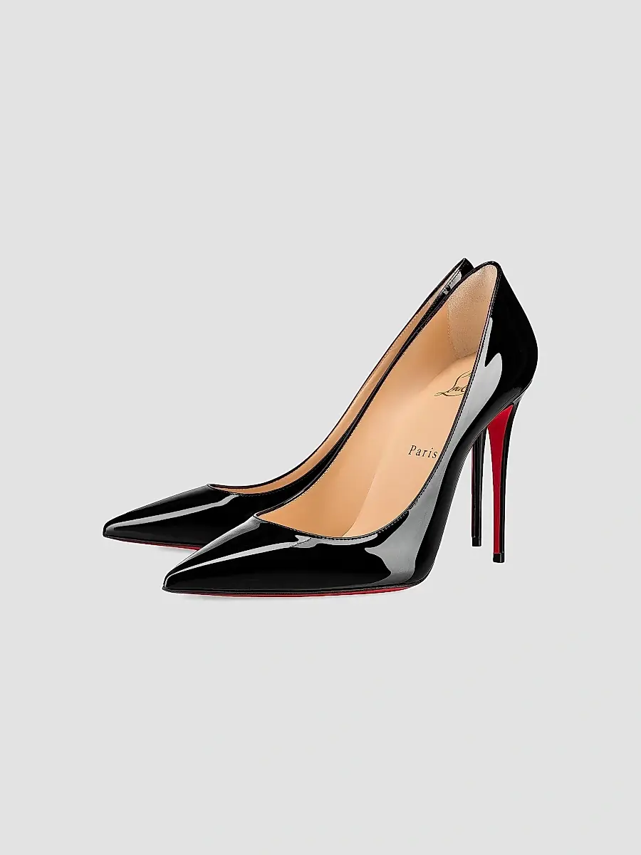 Christian Louboutin Women's Kate 100MM Patent Leather Pumps - Blush | Thumbnail 6 Christian Louboutin Women's Kate 100MM Patent Leather Pumps - Blush | Thumbnail 6