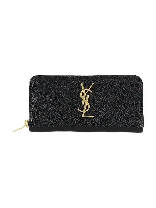 Saint Laurent Women's Monogram Matelasse Leather Zip-Around Wallet