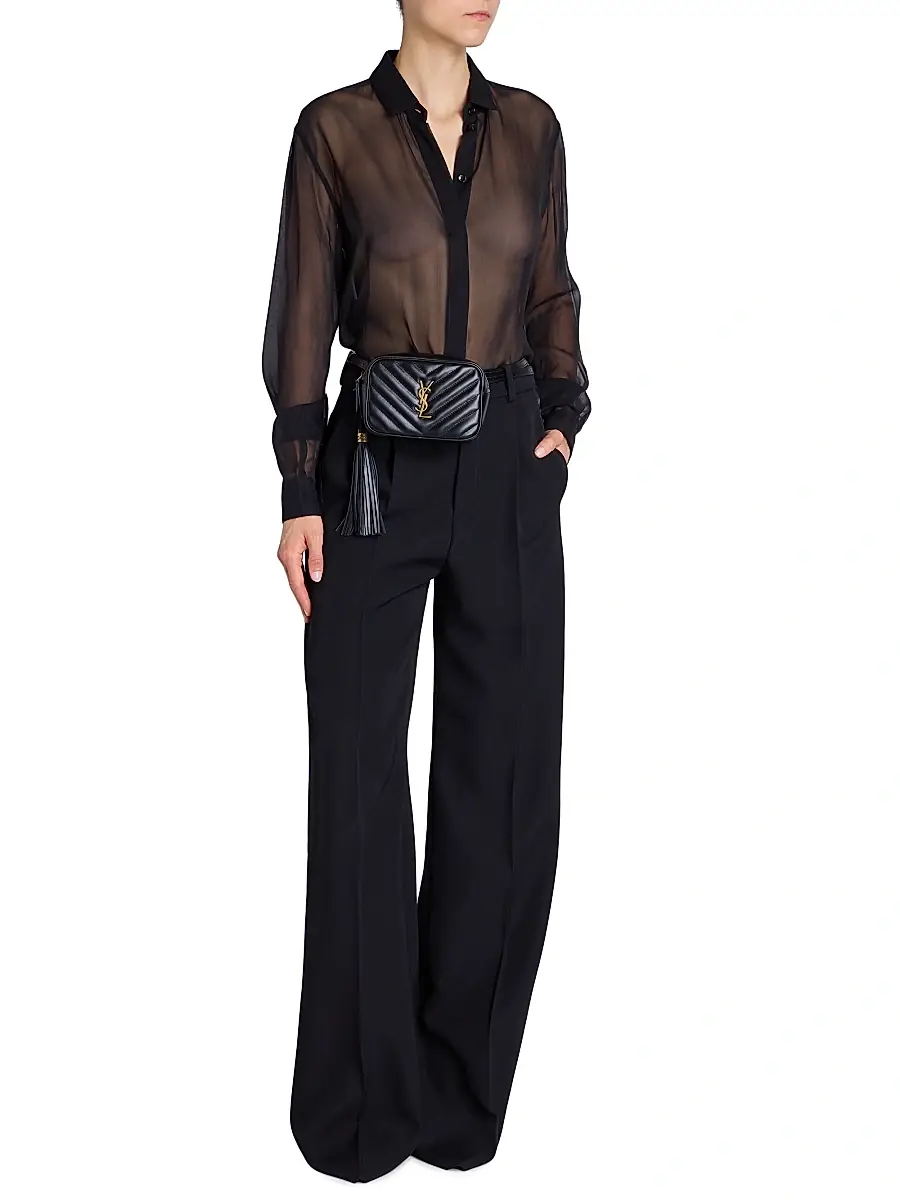Saint Laurent Women's Lou Belt Bag In Quilted Leather - Nero | Thumbnail 2 Saint Laurent Women's Lou Belt Bag In Quilted Leather - Nero | Thumbnail 2