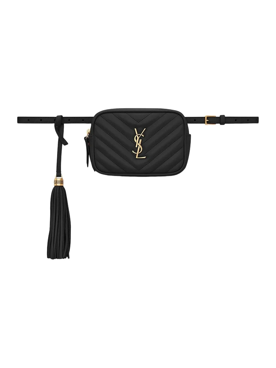 Women's Lou Belt Bag In Quilted Leather - Nero