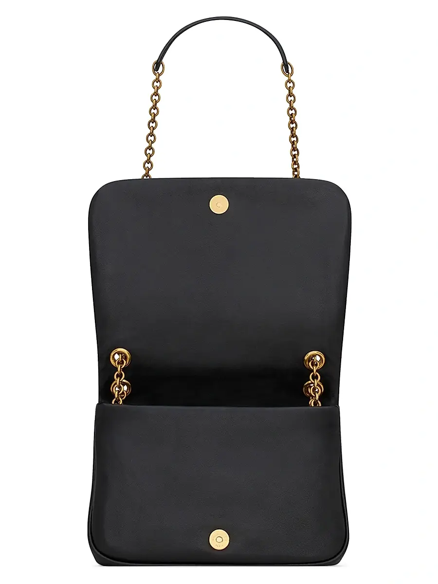 Saint Laurent Women's Jamie 4.3 Mini Chain Bag in Lambskin - Black | Thumbnail 4