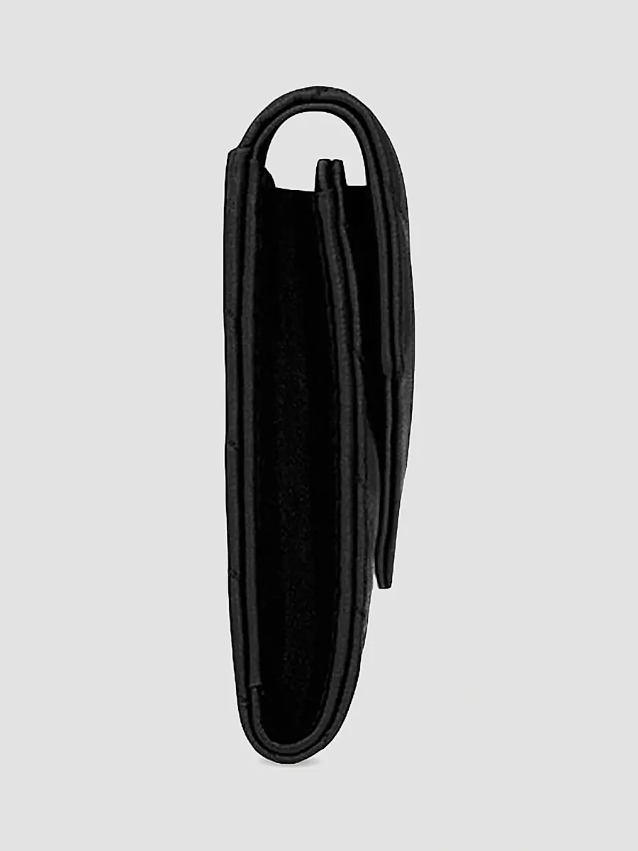 Saint Laurent Women's Cassandre Matelassé Envelope Wallet in Lambskin - Urban Grey | Thumbnail 6 Saint Laurent Women's Cassandre Matelassé Envelope Wallet in Lambskin - Urban Grey | Thumbnail 6