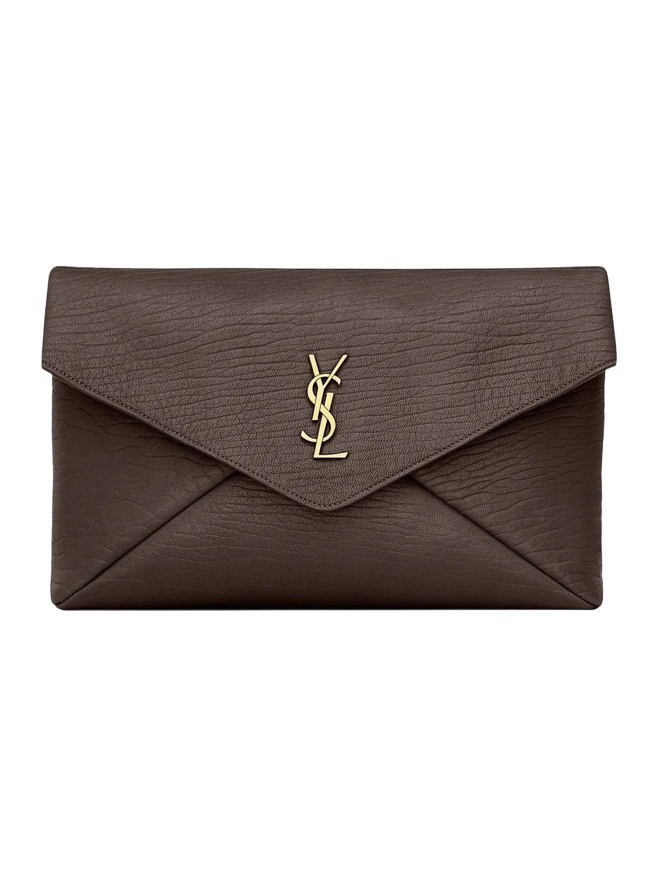 Women's Cassandre Large Envelope Pouch In Lambskin - Santal Women's Cassandre Large Envelope Pouch In Lambskin - Santal