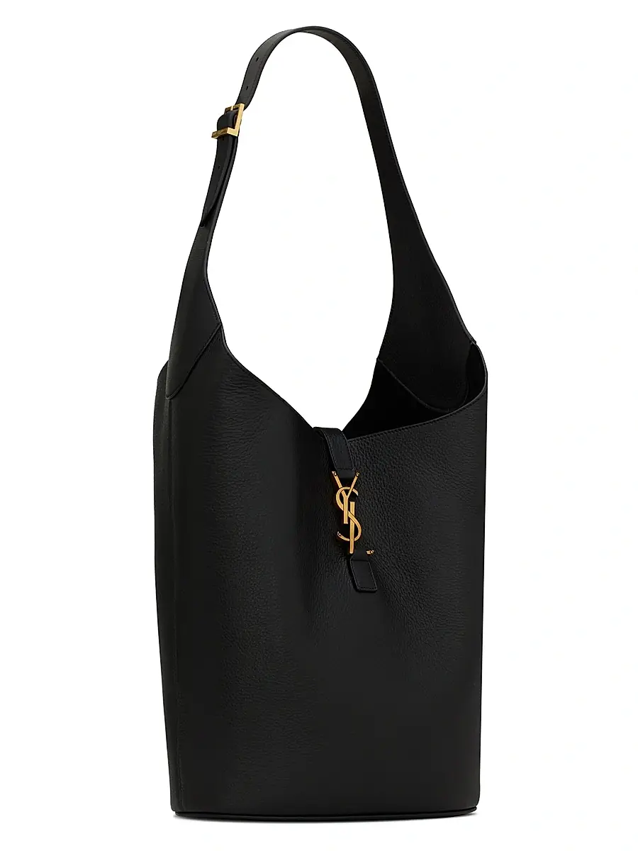 Saint Laurent Women's Le 5 à 7 Hobo Bag in Grained Leather - Black | Thumbnail 3 Saint Laurent Women's Le 5 à 7 Hobo Bag in Grained Leather - Black | Thumbnail 3