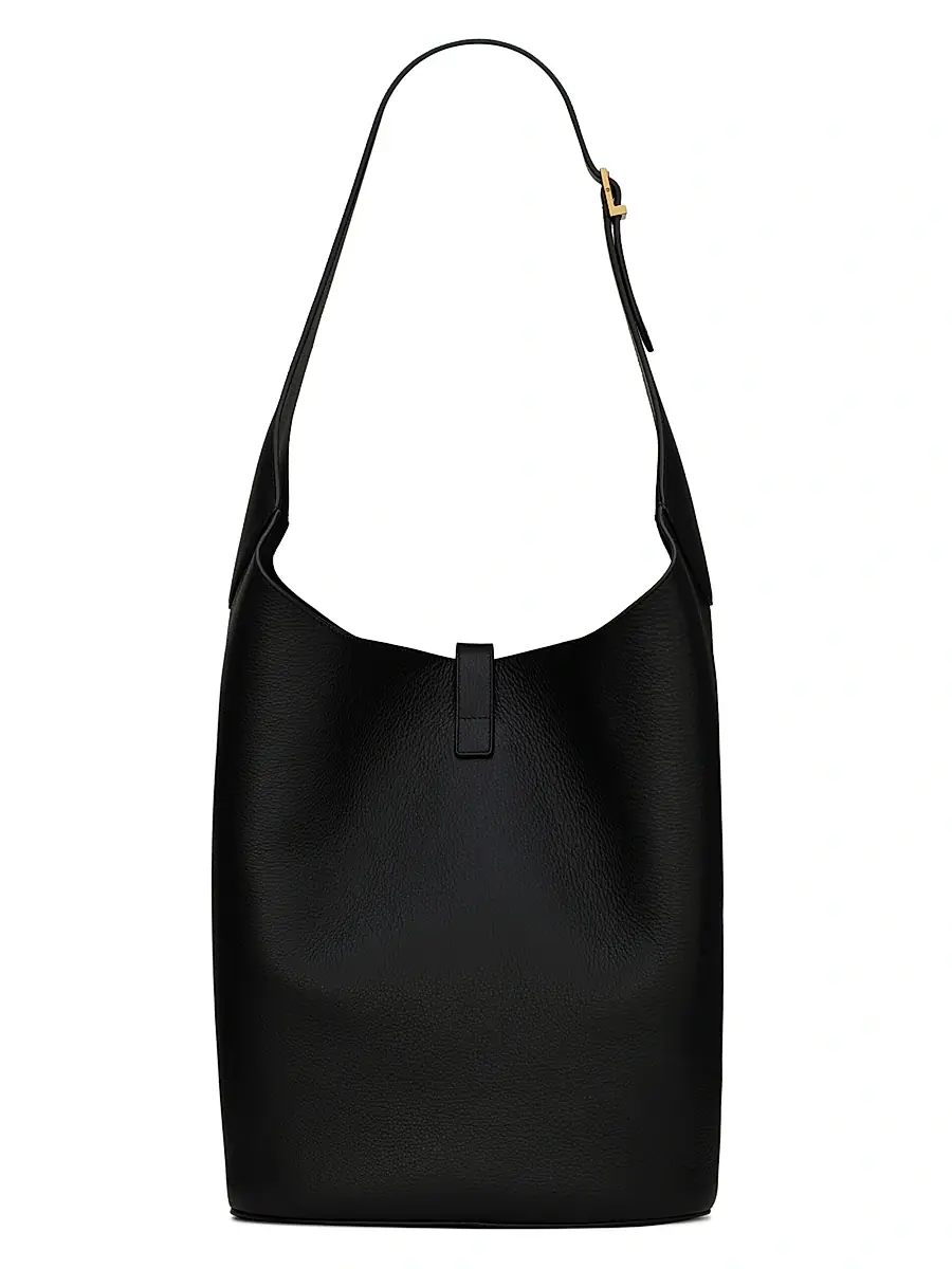 Saint Laurent Women's Le 5 à 7 Hobo Bag in Grained Leather - Black | Thumbnail 5 Saint Laurent Women's Le 5 à 7 Hobo Bag in Grained Leather - Black | Thumbnail 5