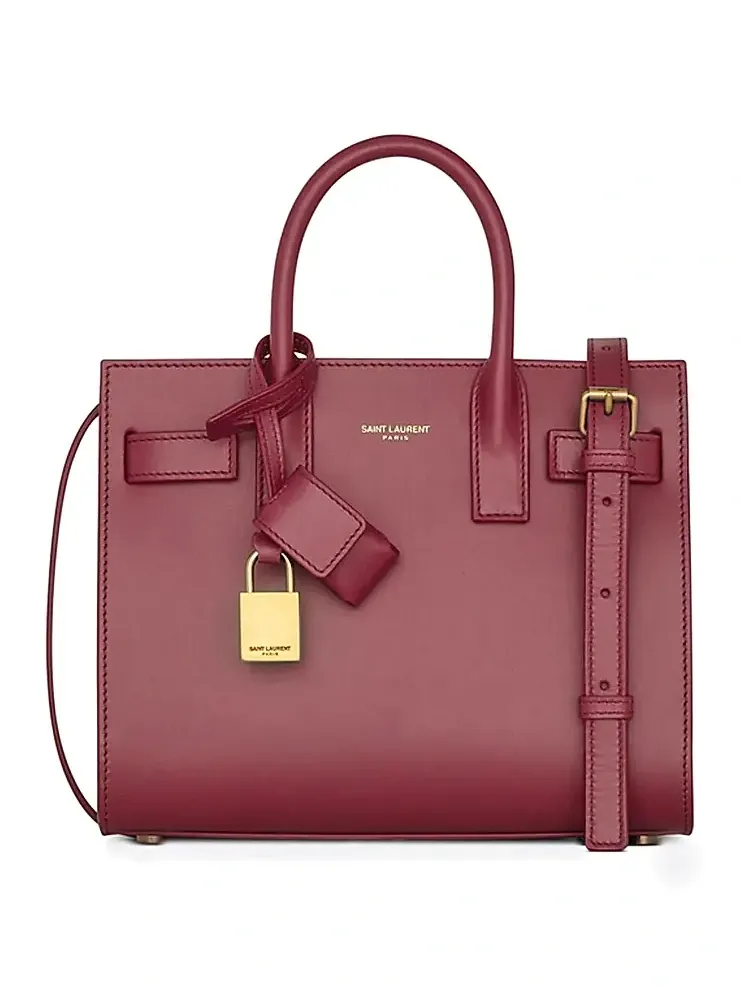 Saint Laurent Women's Nano Sac De Jour Leather Satchel