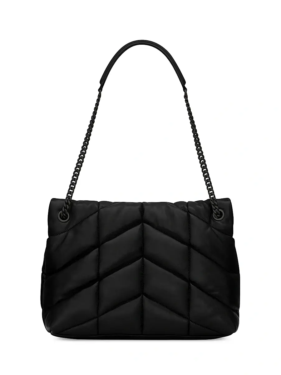 Saint Laurent Women's Puffer in Nappa Leather - Nero | Thumbnail 3 Saint Laurent Women's Puffer in Nappa Leather - Nero | Thumbnail 3