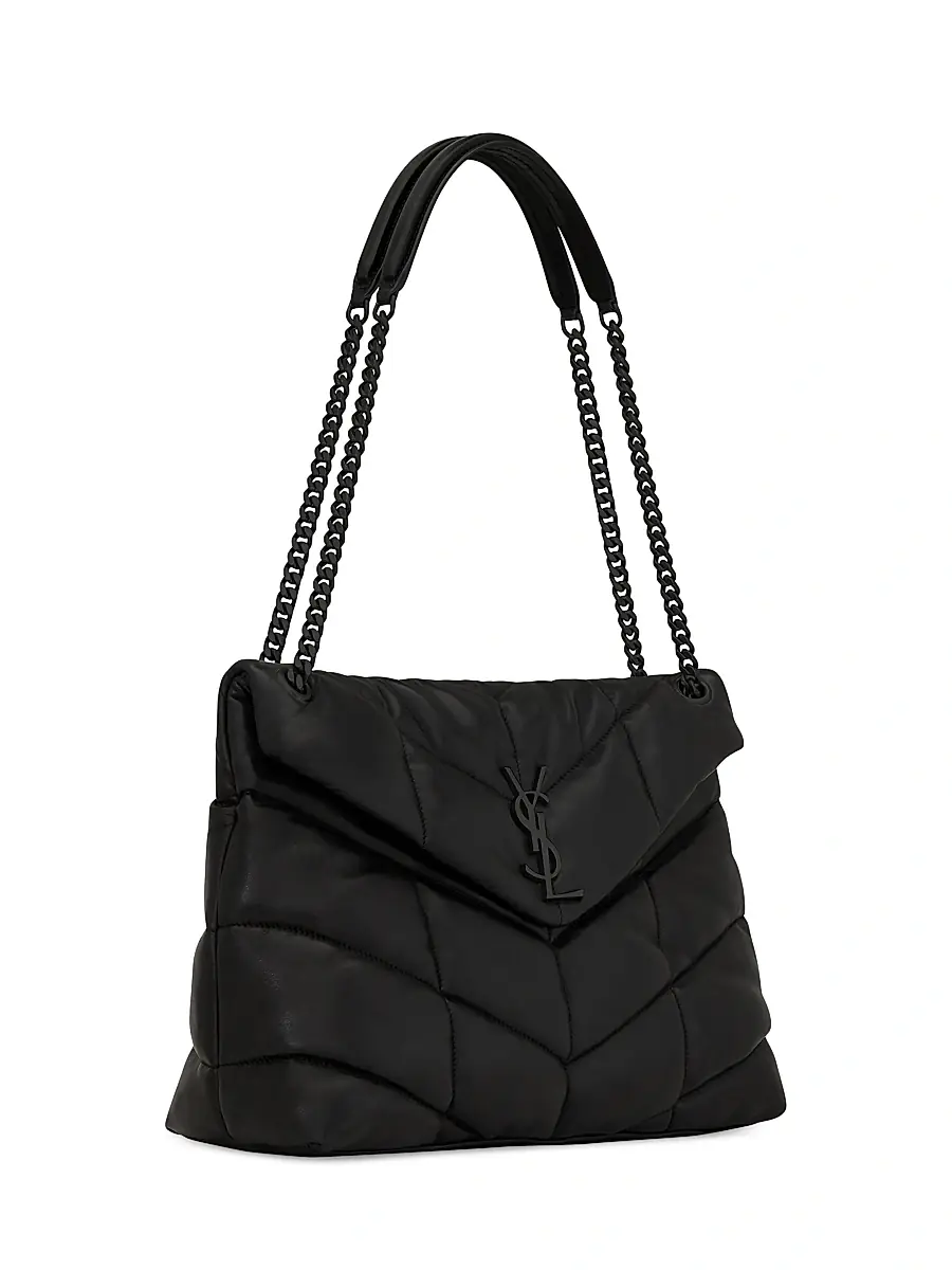Saint Laurent Women's Puffer in Nappa Leather - Nero | Thumbnail 6 Saint Laurent Women's Puffer in Nappa Leather - Nero | Thumbnail 6