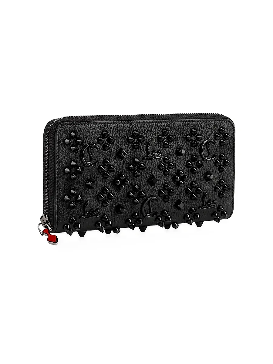 Christian Louboutin Women's Pannettone Spike Leather Wallet | Thumbnail 2 Christian Louboutin Women's Pannettone Spike Leather Wallet | Thumbnail 2