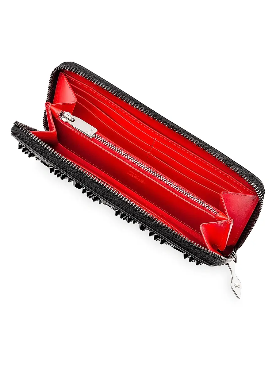 Christian Louboutin Women's Pannettone Spike Leather Wallet | Thumbnail 3 Christian Louboutin Women's Pannettone Spike Leather Wallet | Thumbnail 3