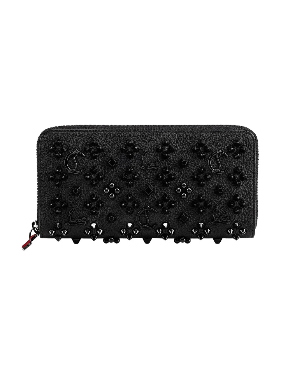 Christian Louboutin Women's Pannettone Spike Leather Wallet | Thumbnail 1 Christian Louboutin Women's Pannettone Spike Leather Wallet | Thumbnail 1