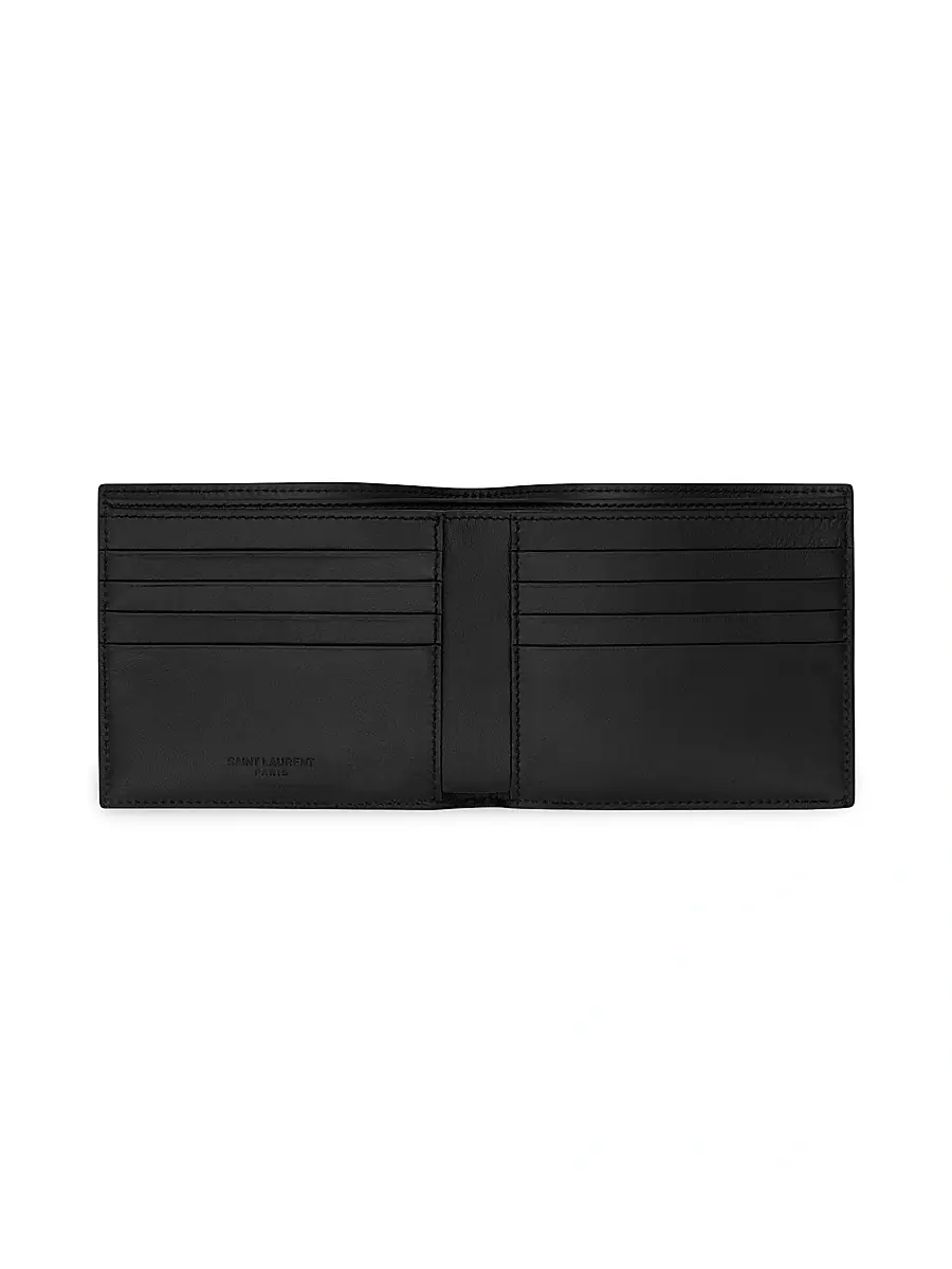 Saint Laurent Men's Eastwest Wallet In Coated Bark Leather | Thumbnail 3
