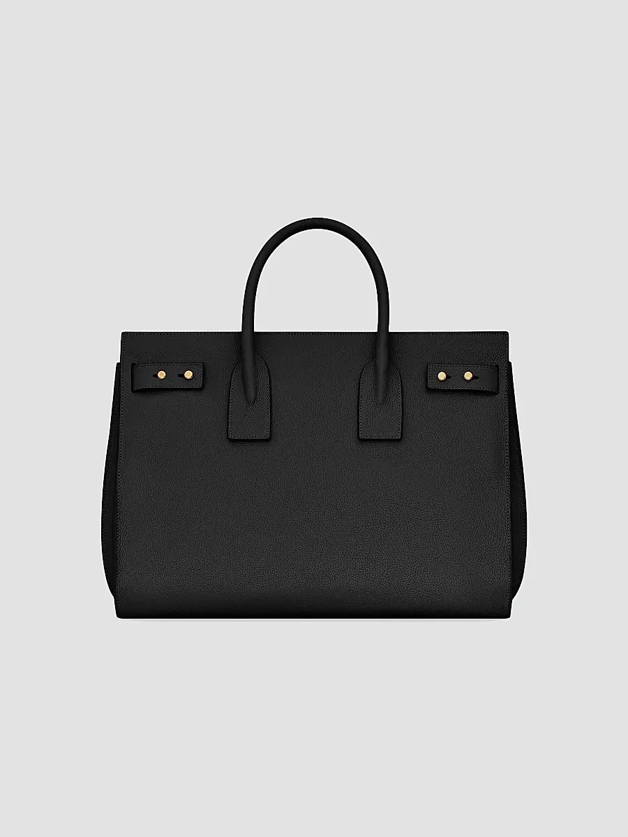 Saint Laurent Women's Sac De Jour Supple Medium In Grained Leather - Black | Thumbnail 3 Saint Laurent Women's Sac De Jour Supple Medium In Grained Leather - Black | Thumbnail 3