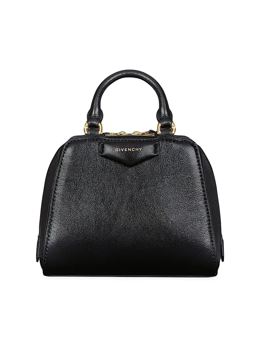 Givenchy Women's Micro Antigona Cube Top Handle Bag - Black | Image 1 Givenchy Women's Micro Antigona Cube Top Handle Bag - Black | Image 1