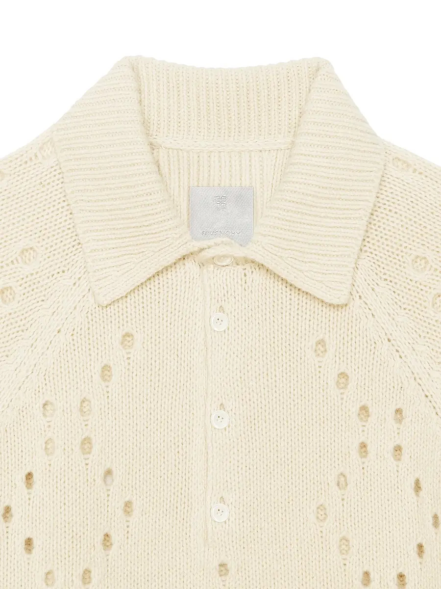 Givenchy Men's Oversized Sweater in Wool - Beige | Thumbnail 3 Givenchy Men's Oversized Sweater in Wool - Beige | Thumbnail 3