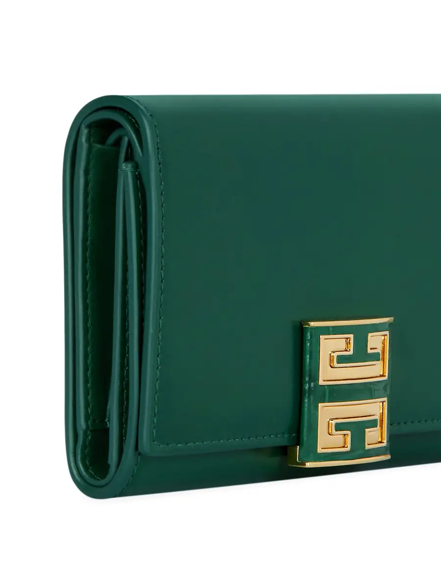 Givenchy Women's 4G Wallet in Box Leather - Emerald Green | Thumbnail 3 Givenchy Women's 4G Wallet in Box Leather - Emerald Green | Thumbnail 3