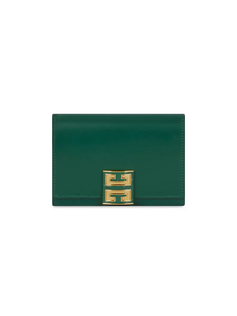 Givenchy Women's 4G Wallet in Box Leather - Emerald Green | Thumbnail 4 Givenchy Women's 4G Wallet in Box Leather - Emerald Green | Thumbnail 4