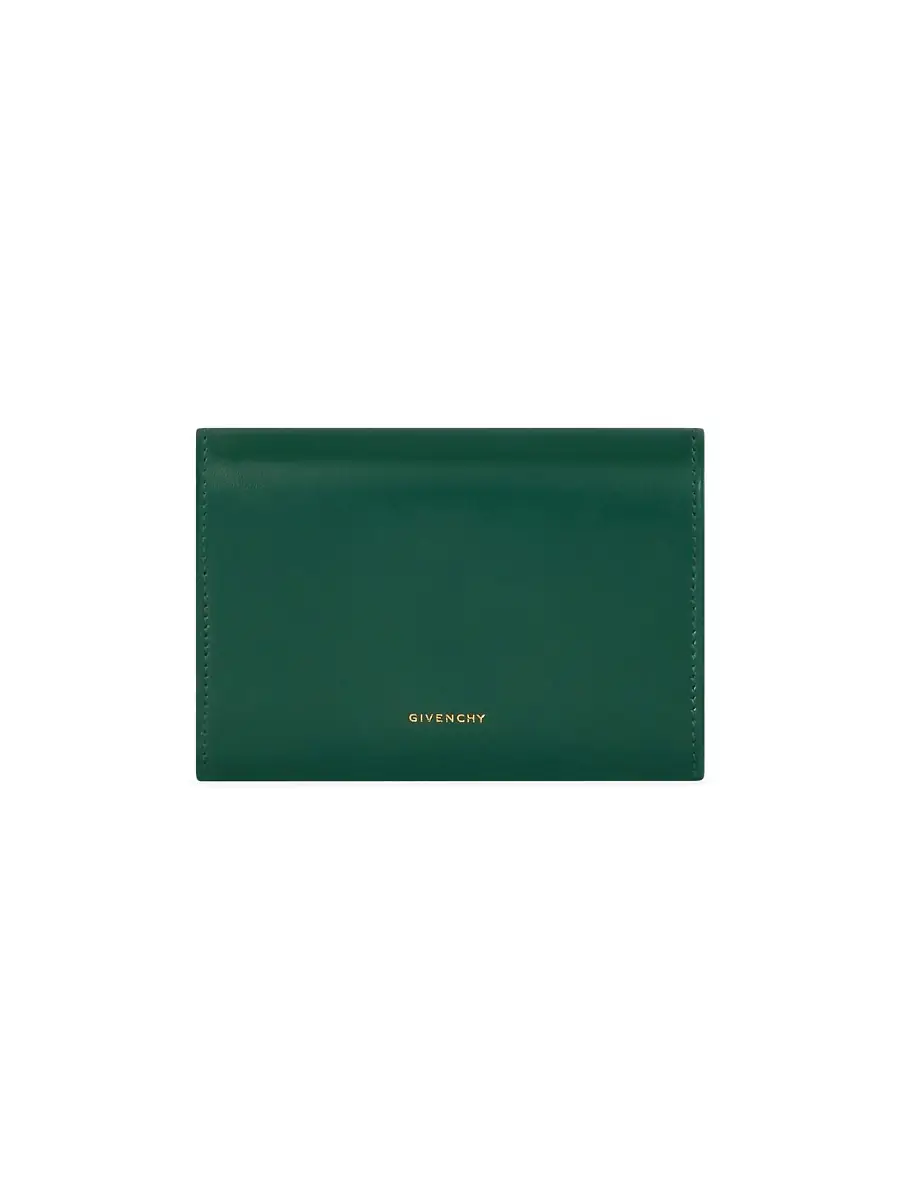 Givenchy Women's 4G Wallet in Box Leather - Emerald Green | Image 1 Givenchy Women's 4G Wallet in Box Leather - Emerald Green | Image 1