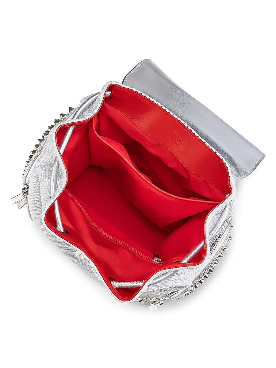 Christian Louboutin Men's Explorafunk Backpack - White | Thumbnail 4 Christian Louboutin Men's Explorafunk Backpack - White | Thumbnail 4