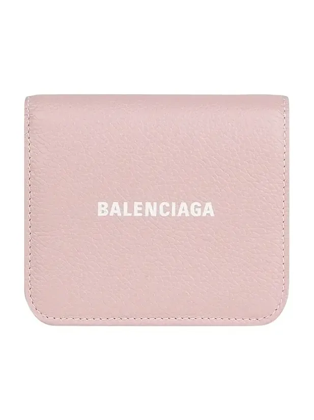 Women's Cash Flap Coin And Card Holder - Pink White