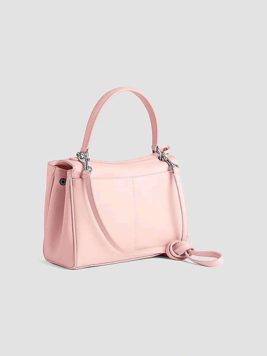 Balenciaga Women's Rodeo Mini Handbag - Suede Pink Silver | Thumbnail 4 Balenciaga Women's Rodeo Mini Handbag - Suede Pink Silver | Thumbnail 4