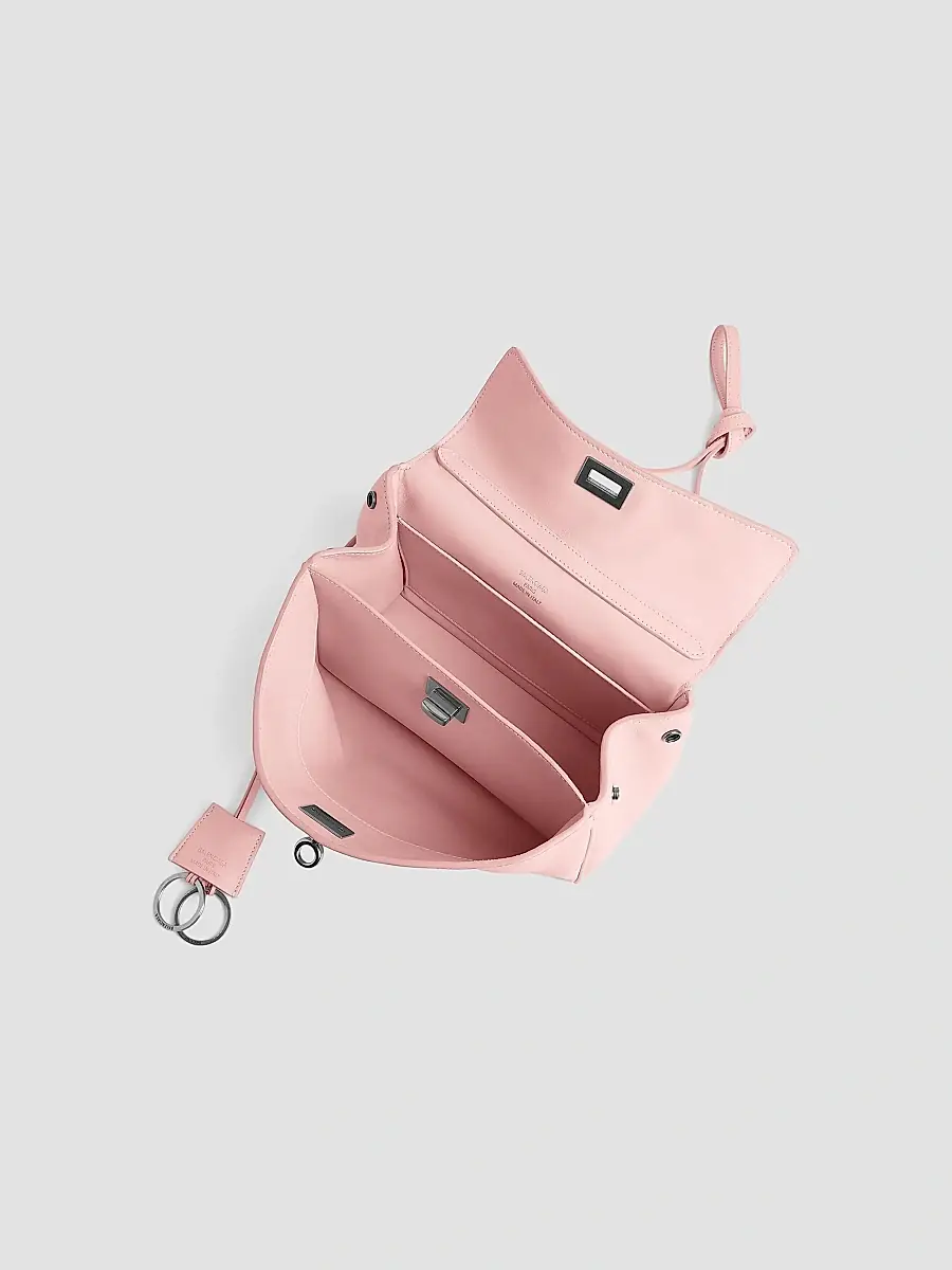 Balenciaga Women's Rodeo Mini Handbag - Suede Pink Silver | Thumbnail 5 Balenciaga Women's Rodeo Mini Handbag - Suede Pink Silver | Thumbnail 5